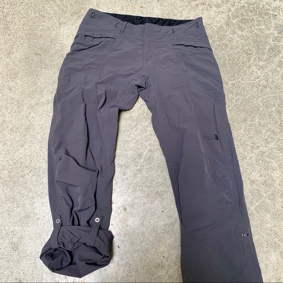 North Face Hiking Technical Pants Gray Roll Up 2 - Picture 3 of 6